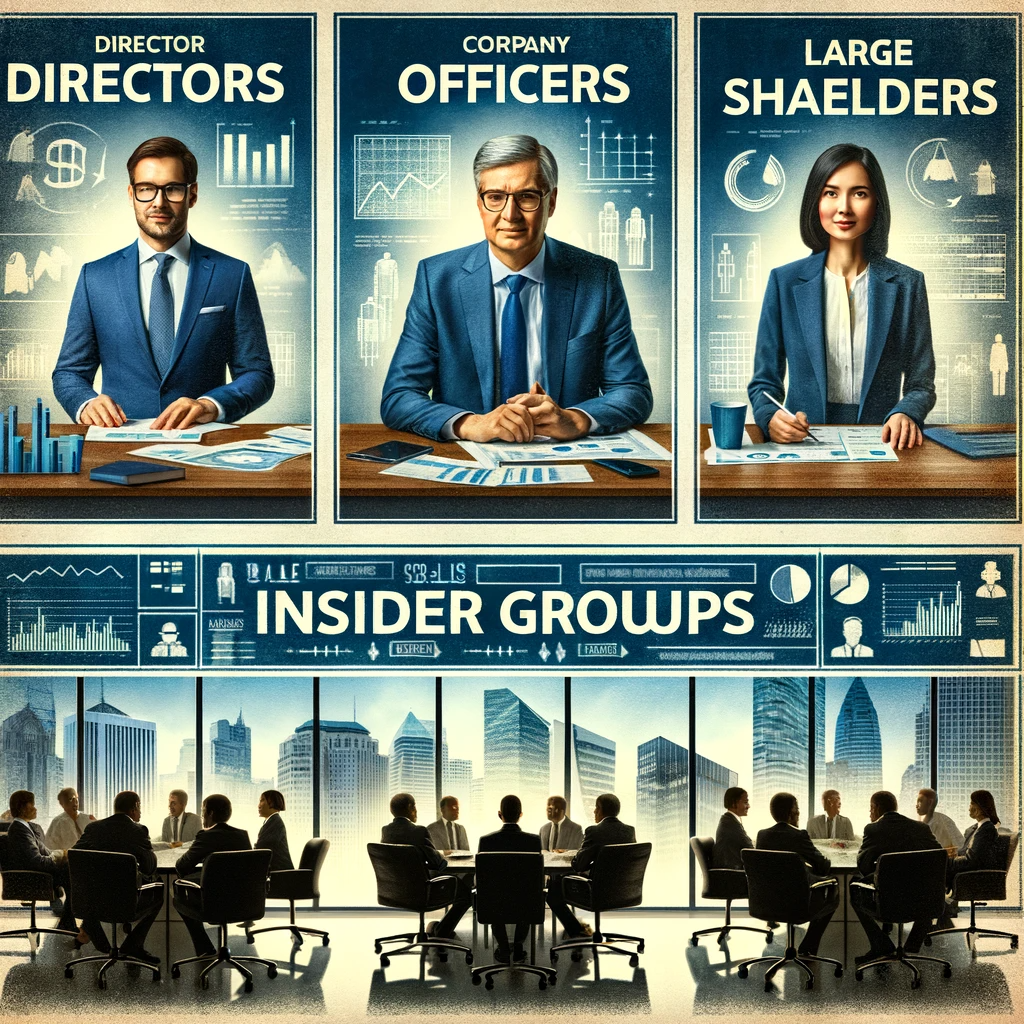 Insider Groups Directors, Officers, and Large Shareholders